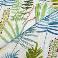 Linen Curtain Fabric Botanical Drift