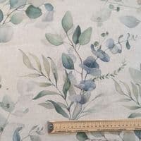 Linen Look Curtain Fabric Watercolour Meadow
