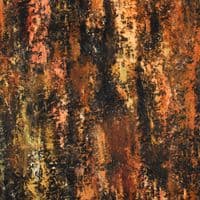 Mallion & Knowles Fire Retardant Velvet Upholstery Fabric Silicon Rust Black