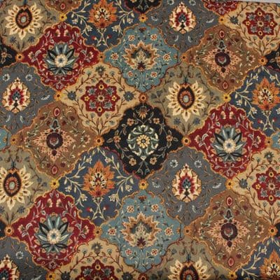 Mallion & Knowles Velvet Upholstery Fabric Kashmir Chintz