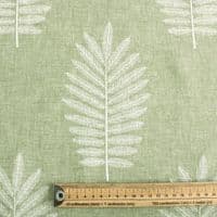 Mayfair Sage Fern Jacquard Woven Polyester Cotton Fabric
