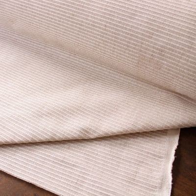 Ottoman Ribbed Upholstery Fabric Natural