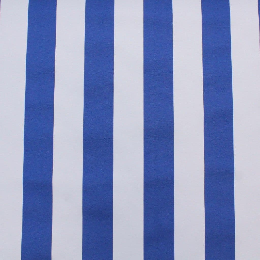 Outdoor Upholstery Fabric Blue White Stripes Whitesands