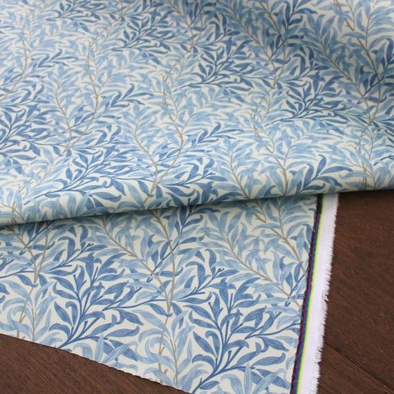 Outdoor Upholstery Fabric Morris Willow Bough Sea Breeze