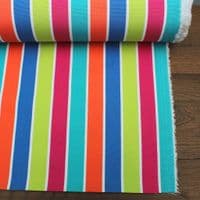 Outdoor Upholstery Fabric Multicoloured Stripes Bamburgh
