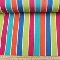 Outdoor Upholstery Fabric Multicoloured Stripes Bamburgh