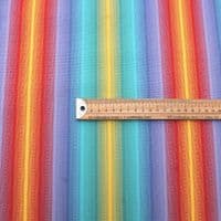 Outdoor Upholstery Fabric Rainbow Hazy Stripes