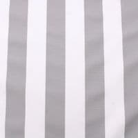 Outdoor Upholstery Fabric Silver White Stripes Whitesands