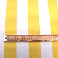 Outdoor Upholstery Fabric Yellow White Stripes Whitesands