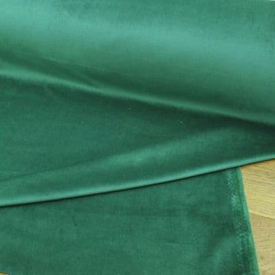 Pine Green Curtain Upholstery Velvet Fabric