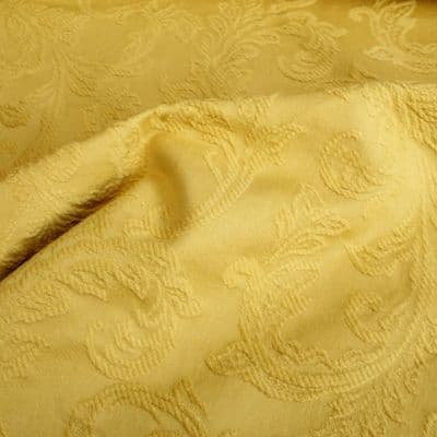 Porter & Stone Bordeaux Damask Cotton Fabric - Gold