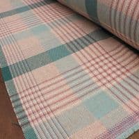 Porter & Stone Katrine Teal Purple Wool Like Tweed Check Fabric