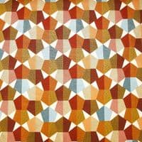 Prism – Woven Geometric Jacquard Upholstery Fabric – Ochre Multi