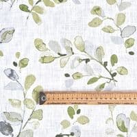 Ramie Fabric Green Acacia Leaves