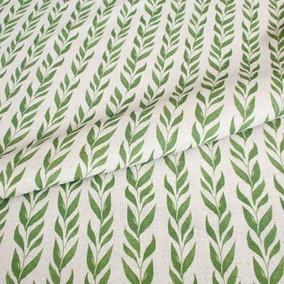 Recycled Cotton Organic Linen Fabric Anohki Sage