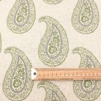 Recycled Cotton Organic Linen Fabric Jaipur Sage