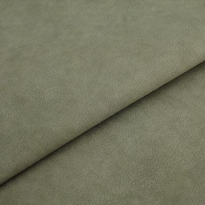 Tannery Soft Touch Faux Leather Upholstery Fabric - Olive Green