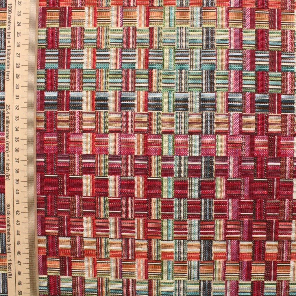 Tapestry Fabric Basket Weave
