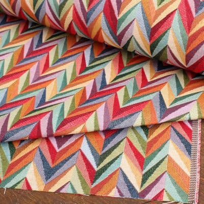 Tapestry Fabric Chevron Twist