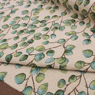 Tapestry Fabric Eucalyptus Leaves Small