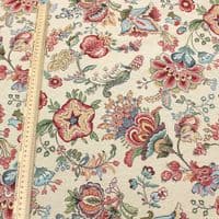 Tapestry Fabric  Jacobean Floral Garden