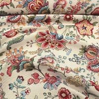 Tapestry Fabric  Jacobean Floral Garden