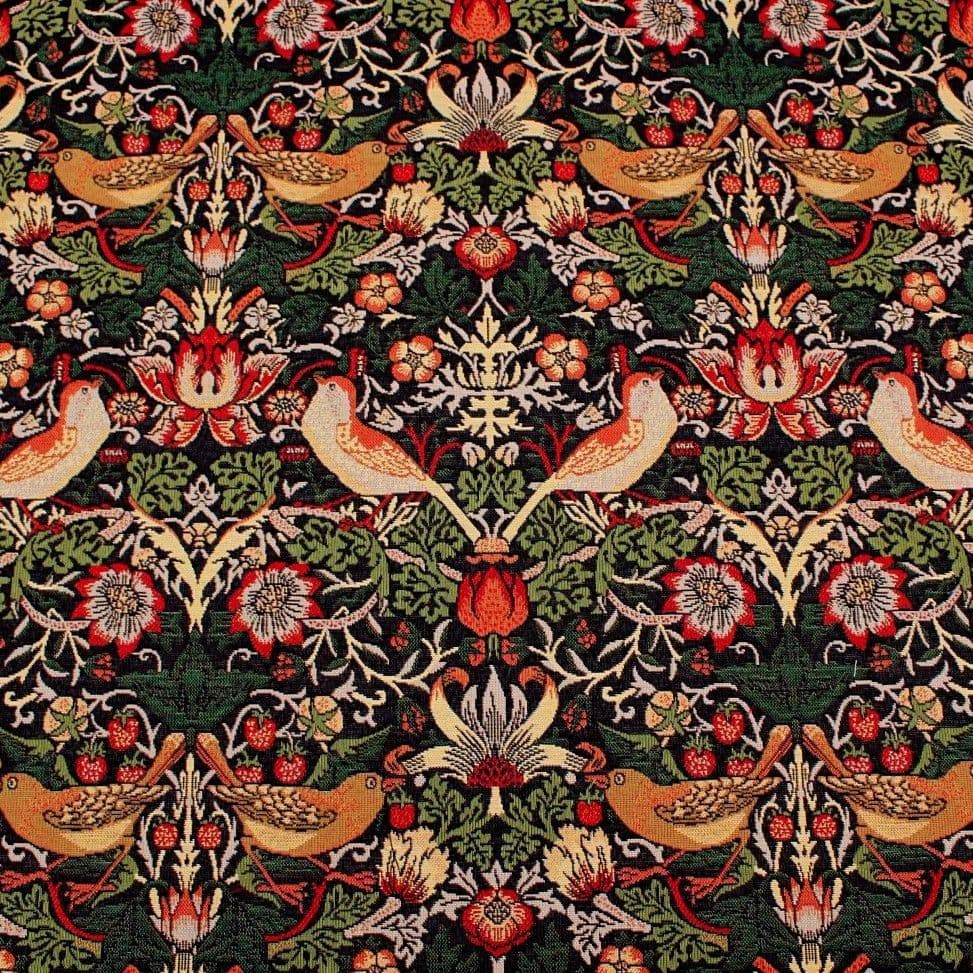Tapestry Fabric Morris Floral Birds Art Craft