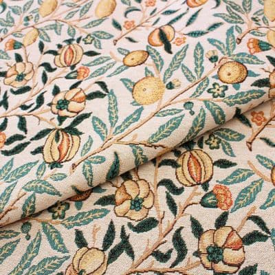 Tapestry Fabric Morris Pomegranate Natural