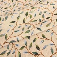 Tapestry Fabric Olive Leaves Green