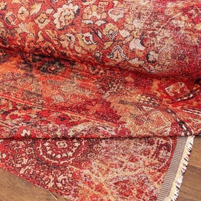 Tapestry Fabric Vintage Persian Kilim Red