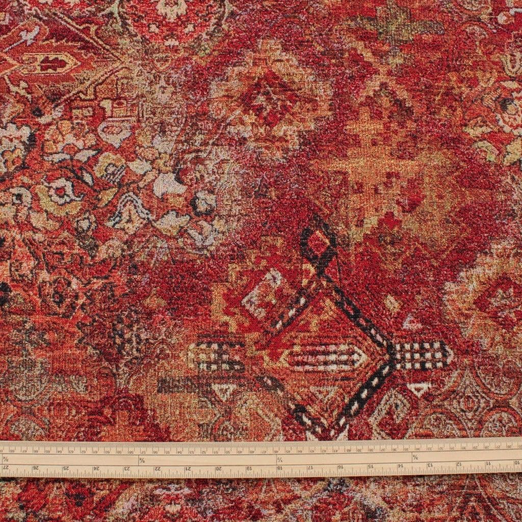 Tapestry Fabric Vintage Persian Kilim Red