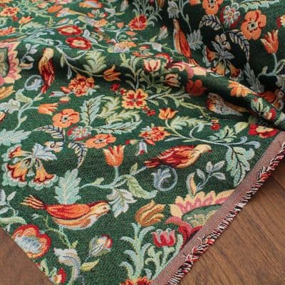 Tapestry Fabric William Forest Green