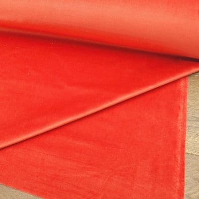 Tuscan Red Curtain Upholstery Velvet Fabric