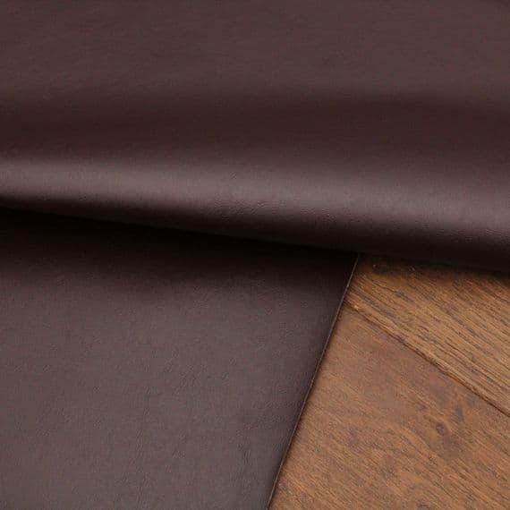 Upholstery Fabric Faux Leather Brown