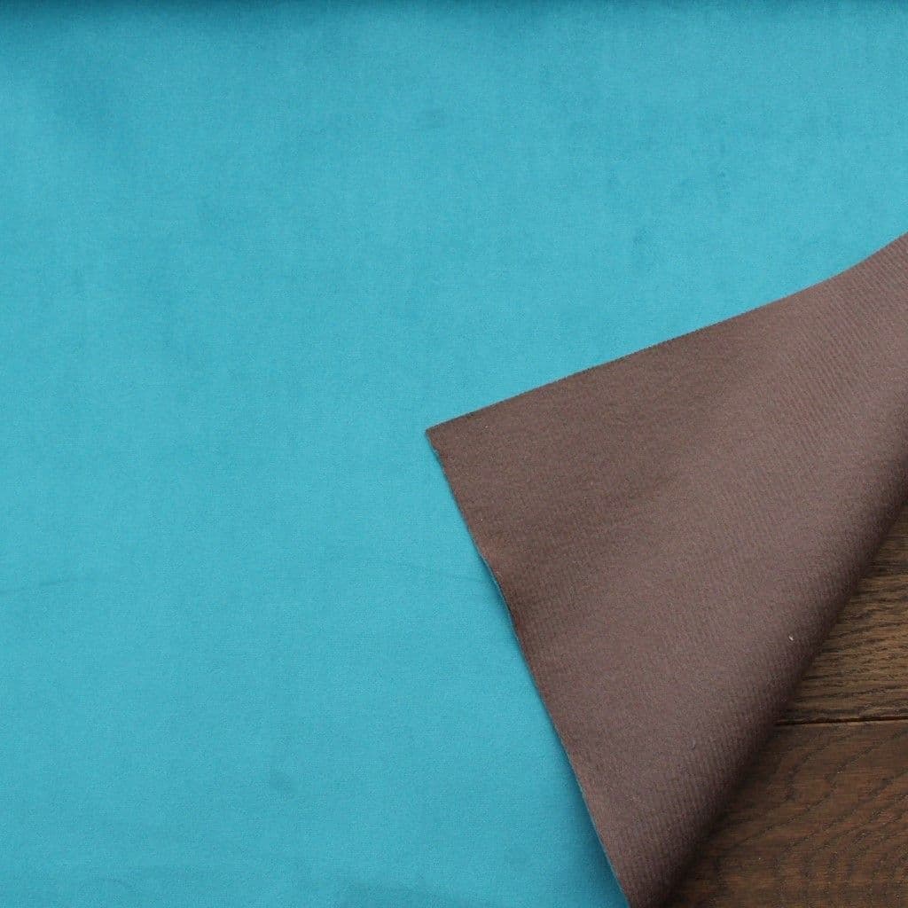 Velvet Upholstery Fabric Aqua Blue