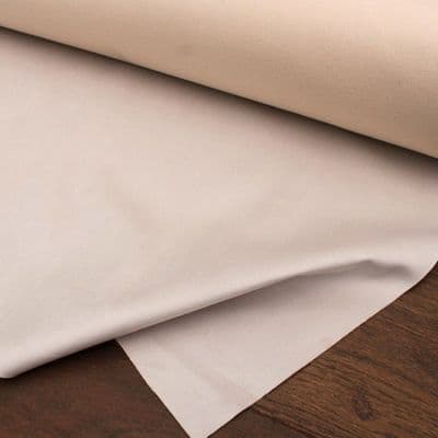 Velvet Upholstery Fabric Linen Cream