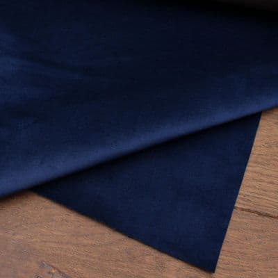 Velvet Upholstery Fabric Navy Blue