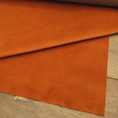 Velvet Upholstery Fabric Terracotta Rust