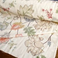Viscose Linen Fabric Jacobean Songbird