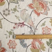 Viscose Linen Fabric Jacobean Songbird