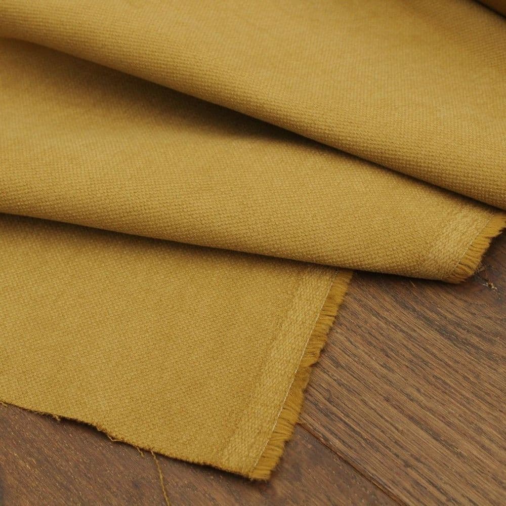 warwick-recycled-cotton-upholstery-fabric-ochre-yellow