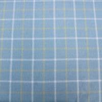 Wool Like Tweed Check Fabric - Lewis Parisian Blue