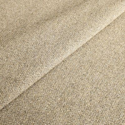Wool Like Tweed Herringbone Upholstery Fabric - Natural Truffle