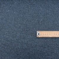 Wool Like Tweed Herringbone Upholstery Fabric - Ocean Blue