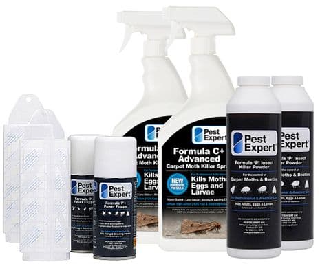 Pest Expert Carpet Moth Killer Kit for 2 Rooms