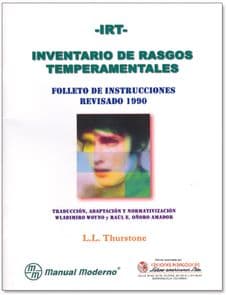 4489001501000 15-100 THURSTONE INVENTARIO DE RASGOS TEMPERAMENTALES >>>PRUEBA COMPLETA <<< IRT