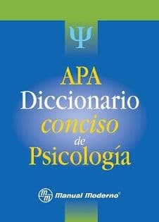 Diccionario conciso de psicología A.P.A ISBN: 9786074480603