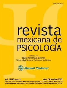 Revista Mexicana de Psicología (Psicologia). Vol. 29 núm. 2 Jul-Dic 2012 Soc. Mex. Psicología ISBN: 01856073_29_2