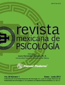 Revista Mexicana de Psicología (Psicologia). Vol. 30 núm. 1 Ene-Jun 2013 Soc. Mex. Psicología ISBN: 01856073_30_1