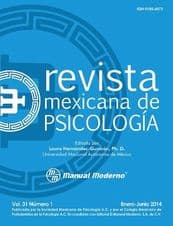 Revista Mexicana de Psicología (Psicologia). Vol. 31 núm. 1 Ene-Jun 2014 Soc. Mex. Psicología ISBN: 01856073_31_1